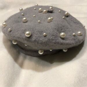 Grey Pearl Beret ~ Rainbow Unicorn Birthday Surprise